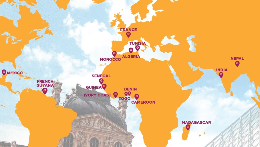 Global Study Destinations Map